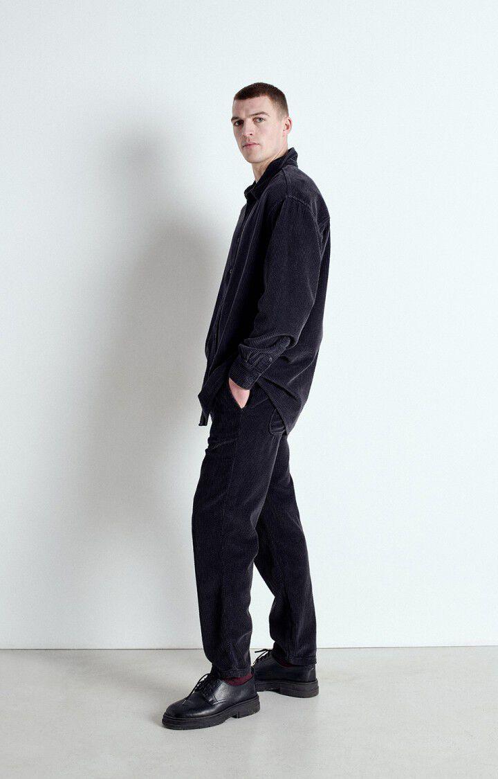 American Vintage Padow Cordhose Jogging Carbone Herren dunkelgrau